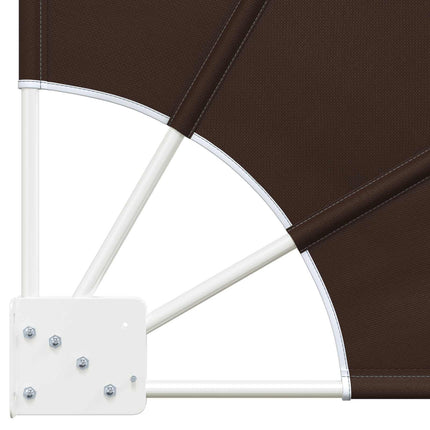 Balkon Afskærmning 140 x 140 cm Polyester Brun