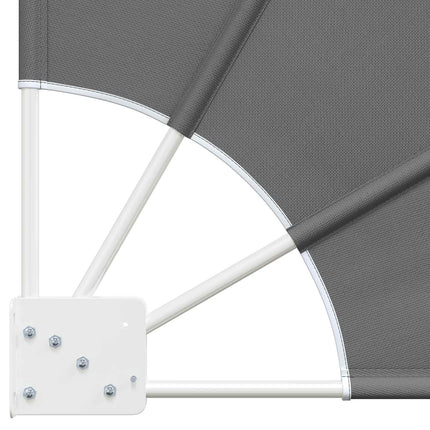 Balkon Afskærmning 140 x 140 cm Polyester Lysegrå