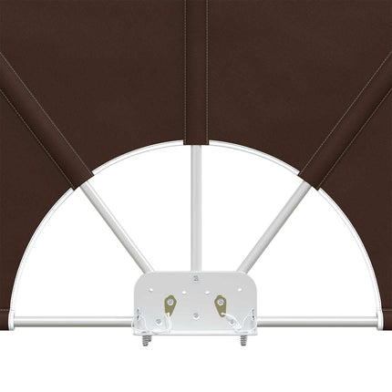 Balkon Afskærmning 240 x 160 cm Polyester Rektangulær Brun