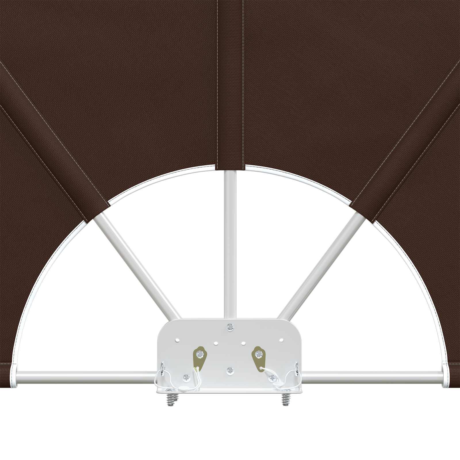 Balkon Afskærmning 240 x 160 cm Polyester Rektangulær Brun