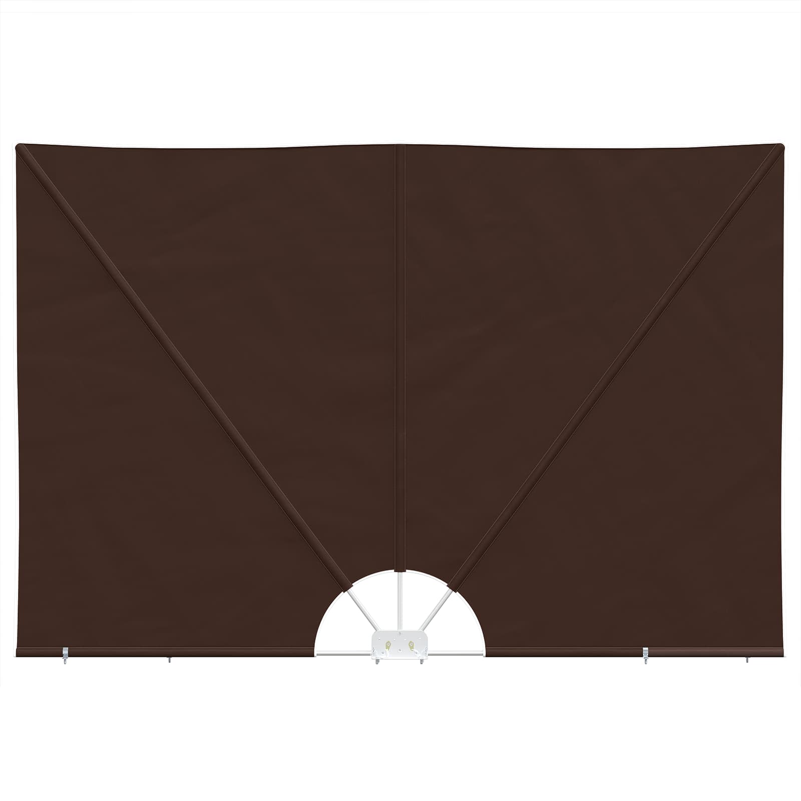 Balkon Afskærmning 240 x 160 cm Polyester Rektangulær Brun