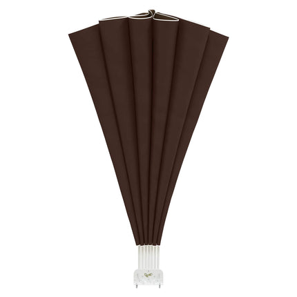 Balkon Afskærmning Ø 400 cm Polyester Brun