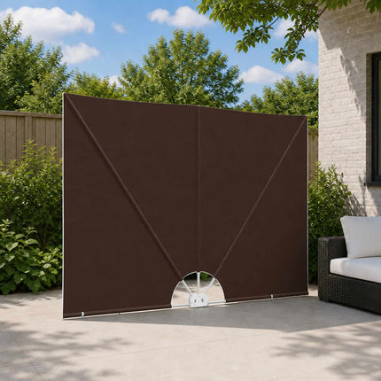 Balkon Afskærmning 150 x 300 cm Polyester Rektangulær Brun