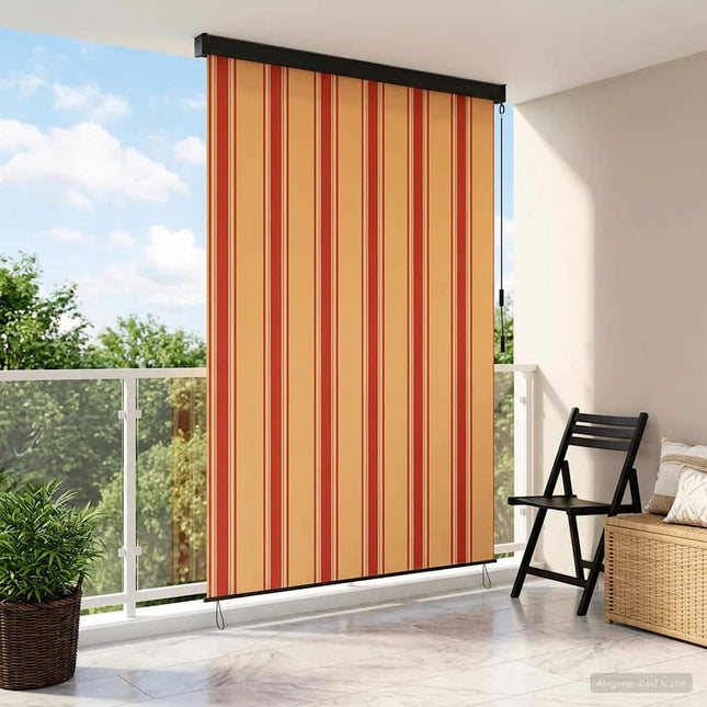 Rullegardin Flerfarvet 120 x 250 cm Stof og Aluminium