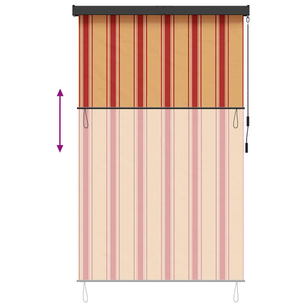 Rullegardin Flerfarvet 120 x 250 cm Stof og Aluminium