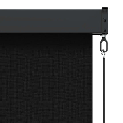 Rullegardin Sort 140 x 250 cm Stof og Aluminium