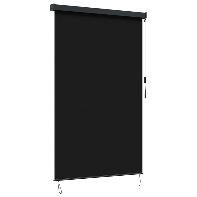 Rullegardin Sort 140 x 250 cm Stof og Aluminium