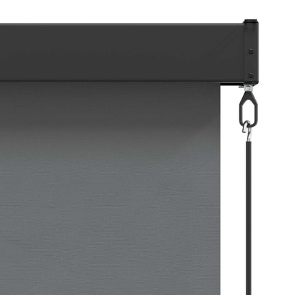Rullegardin Lysegrå 160 x 250 cm Stof og Aluminium