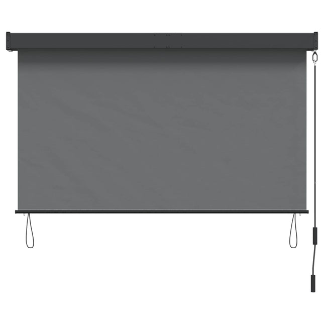 Rullegardin Lysegrå 160 x 250 cm Stof og Aluminium