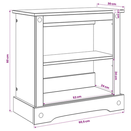 Akvarium stand Corona Brun 60,5 x 30 x 60 cm Massivt fyrretræ