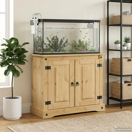 Akvarium stand Corona Brun 81,5 x 37 x 73 cm Massivt fyrretræ