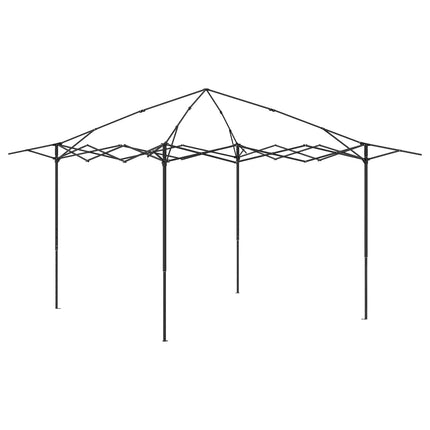 Gazebo med 4 Sider 2,6 x 2,6 m Lysegrå og antracit