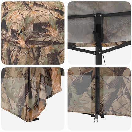 Pop-up Skur med 4 Sidevægge 3 x 4 m Skov Camouflage