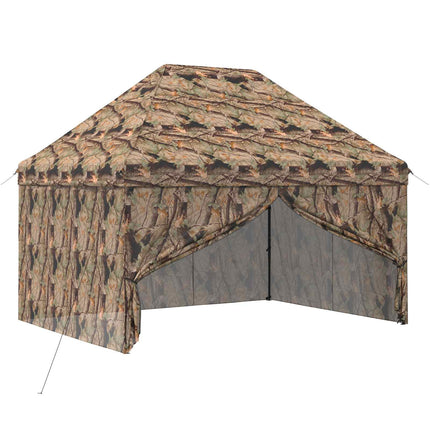Pop-up Skur med 4 Sidevægge 3 x 4 m Skov Camouflage