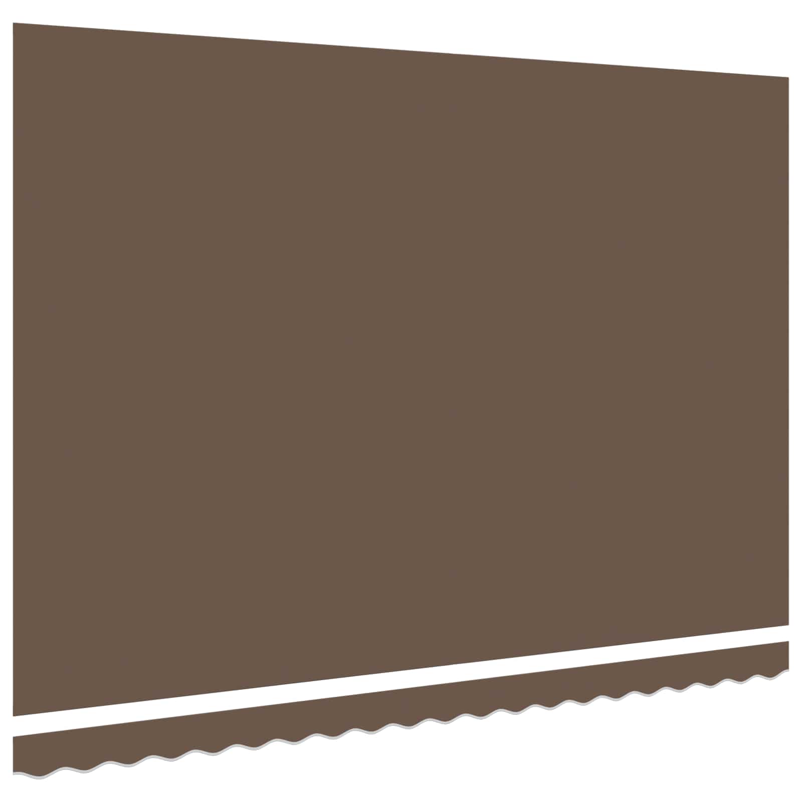 Reservedug til markise Gråbrun 4,5 × 3 m Polyester