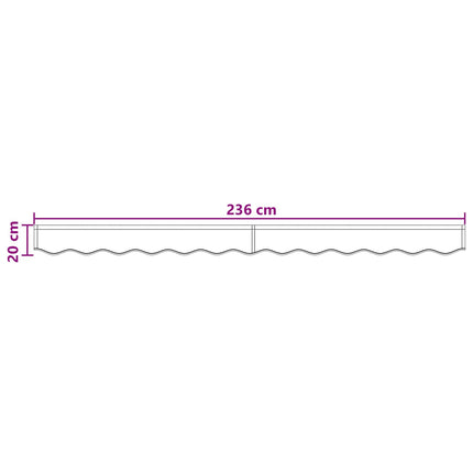 Markise kappa erstatning Sandfarvet 2,5 m Polyester