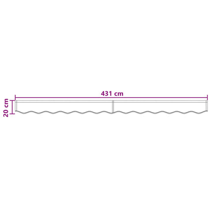 Markise kappa erstatning Gråbrun 4,5 m Polyester
