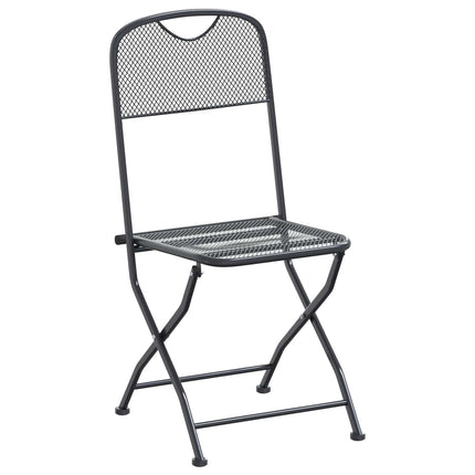 Have Spisebordssæt 7 pcs Antracit 212 x 90 x 76 cm Mesh og Stål