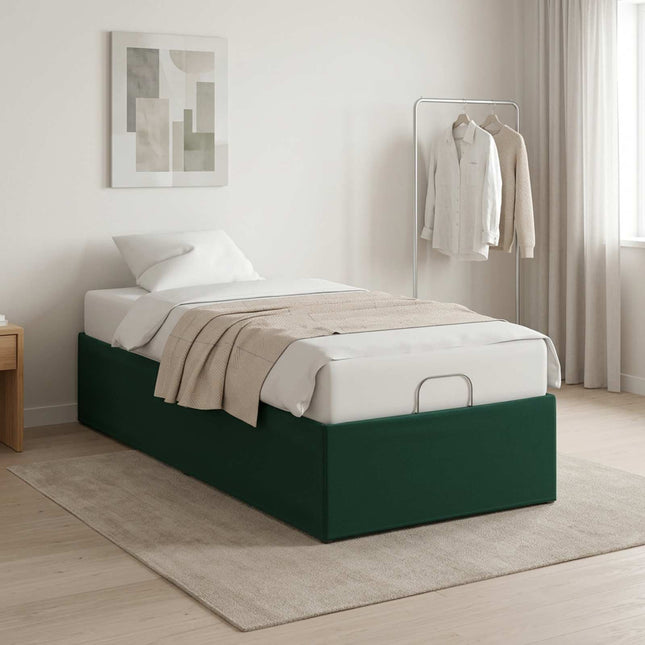 Elektrisk Justerbar Sengetramme Skovgrøn 200 x 90 x 33,5 cm