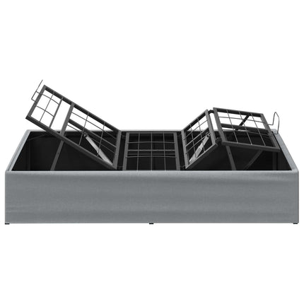 Elektrisk Justerbar Sengetramme Lysegrå 200 x 90 x 33,5 cm Stål