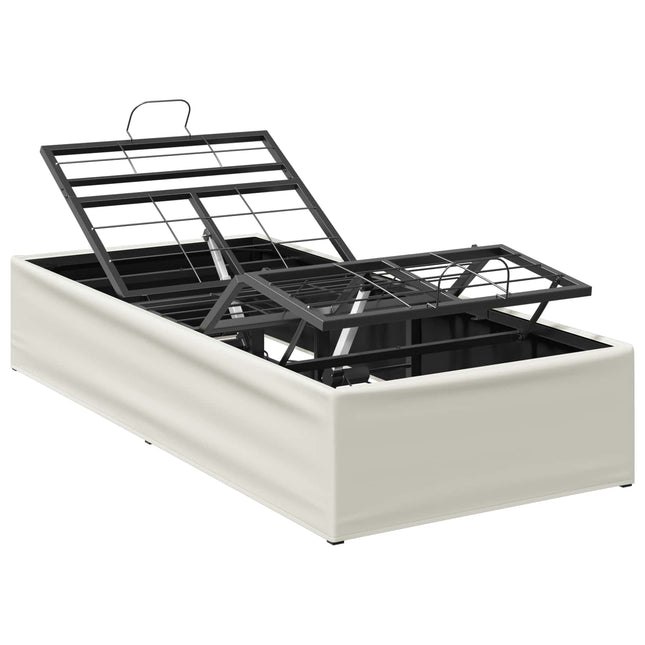 Elektrisk Justerbar Sengetramme Hvid 200 x 90 x 33,5 cm Stål