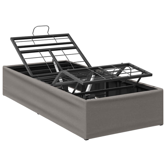 Elektrisk Justerbar Sengetramme Gråbrun 200 x 100 x 33,5 cm