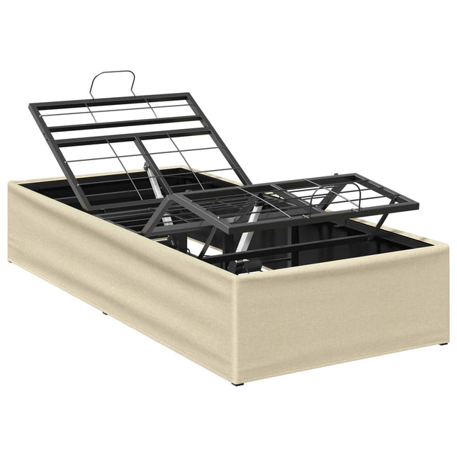 Elektrisk Justerbar Sengetramme Cremefarvet 200 x 100 x 33,5 cm