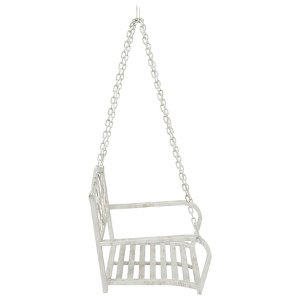 Gyng Bænk Stål 71,5 x 59 x 55 cm Antik hvid