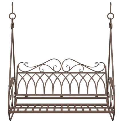 Gyng Bænk Stål 112 x 60 x 126,5 cm Antik Brun