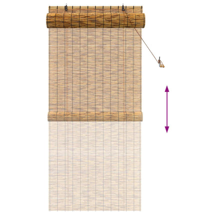 Rullegardin Brun 100 x 220 cm Rør