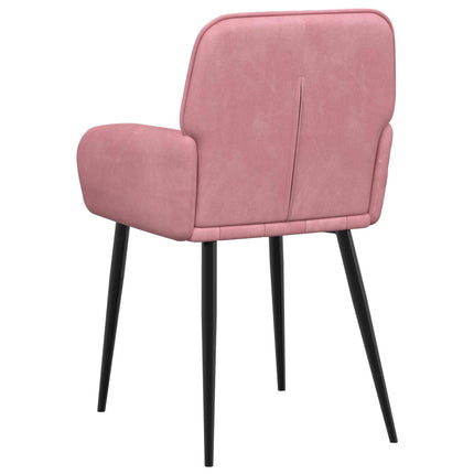 Spisestole 2 pcs Velour (V) Lyserød 56,5 x 50 x 86 cm