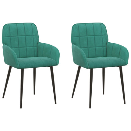 Spisestole 2 pcs Velour (V) Turkis 56,5 x 50 x 86 cm