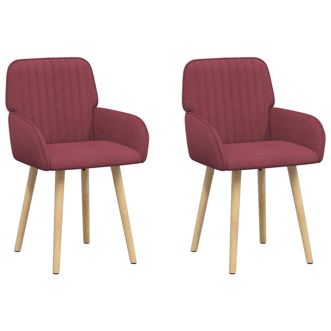 Spisestole 2 pcs Stof Vinrød 56,5 x 50 x 87,5 cm