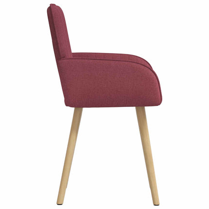 Spisestole 2 stk. Stof Vinrød 56,5 x 50 x 87,5 cm