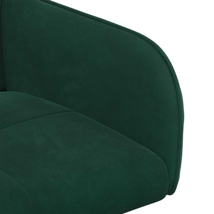 Spisestole 2 pcs Velour (V) Mørkegrøn 59 x 56,5 x 86 cm