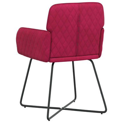 Spisestole 2 pcs Velour (V) Vinrød 59 x 56,5 x 86 cm