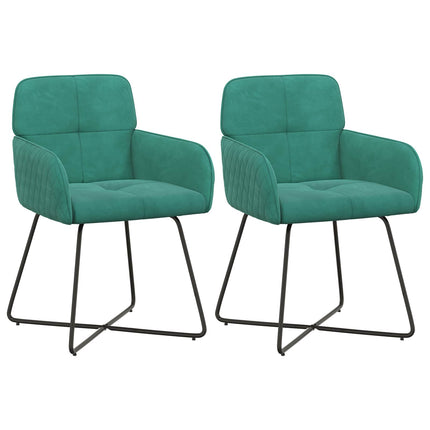 Spisestole 2 pcs Velour (V) Turkis 59 x 56,5 x 86 cm