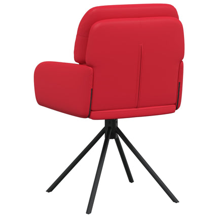 Svingende Spisestole 2 pcs Kunstlæder Rød 59 x 59,5 x 90 cm
