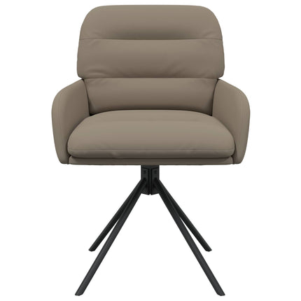 Svingende Spisestole 2 stk. Kunstlæder Cappuccino 59x59,5x90cm