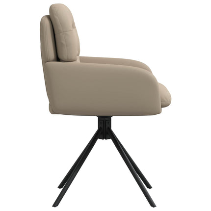 Svingende Spisestole 2 pcs Kunstlæder Cappuccino