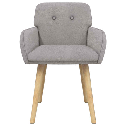 Spisestole 2 pcs Bouclé Lysegrå 59 x 56 x 86 cm
