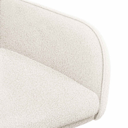 Spisestole 2 pcs Bouclé Cremefarvet 59 x 56 x 86 cm