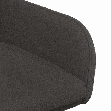 Spisestole 2 pcs Bouclé Mørkegrå 59 x 56 x 86 cm
