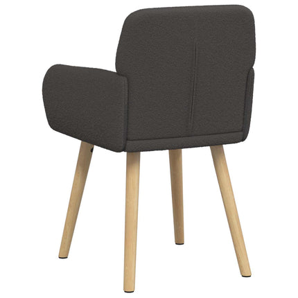 Spisestole 2 pcs Bouclé Mørkegrå 59 x 56 x 86 cm