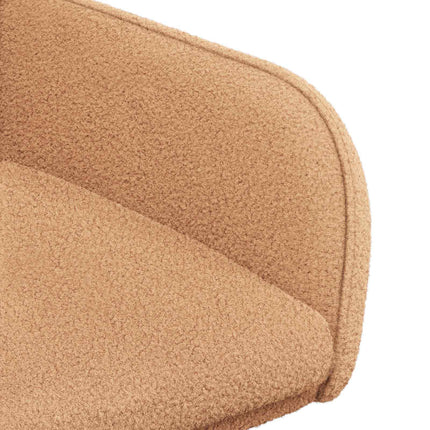Spisestole 2 pcs Bouclé Beige 59 x 56 x 86 cm