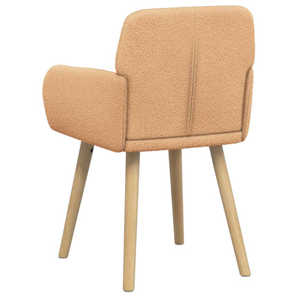 Spisestole 2 stk. Bouclé Beige 59 x 57 x 85 cm