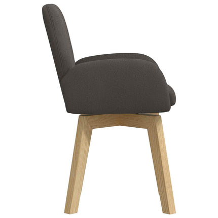 Svingende Spisestole 2 stk. Bouclé Mørkegrå 54 x 58 x 87 cm