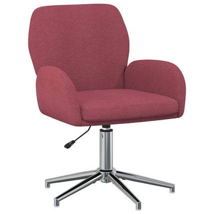 Svingbar skrivebordsstol 54 x 58 x 90 cm Vinrød Stof