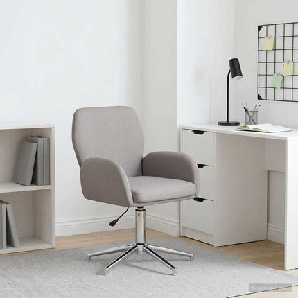 Svingbar skrivebordsstol Stof 54 x 58 x 90 cm Gråbrun