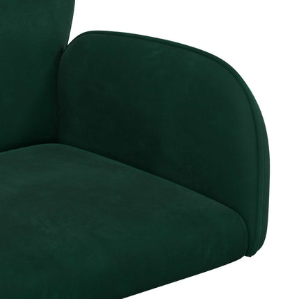 Svingbar skrivebordsstol 54 x 55 x 90 cm Mørkegrøn Velour (V)
